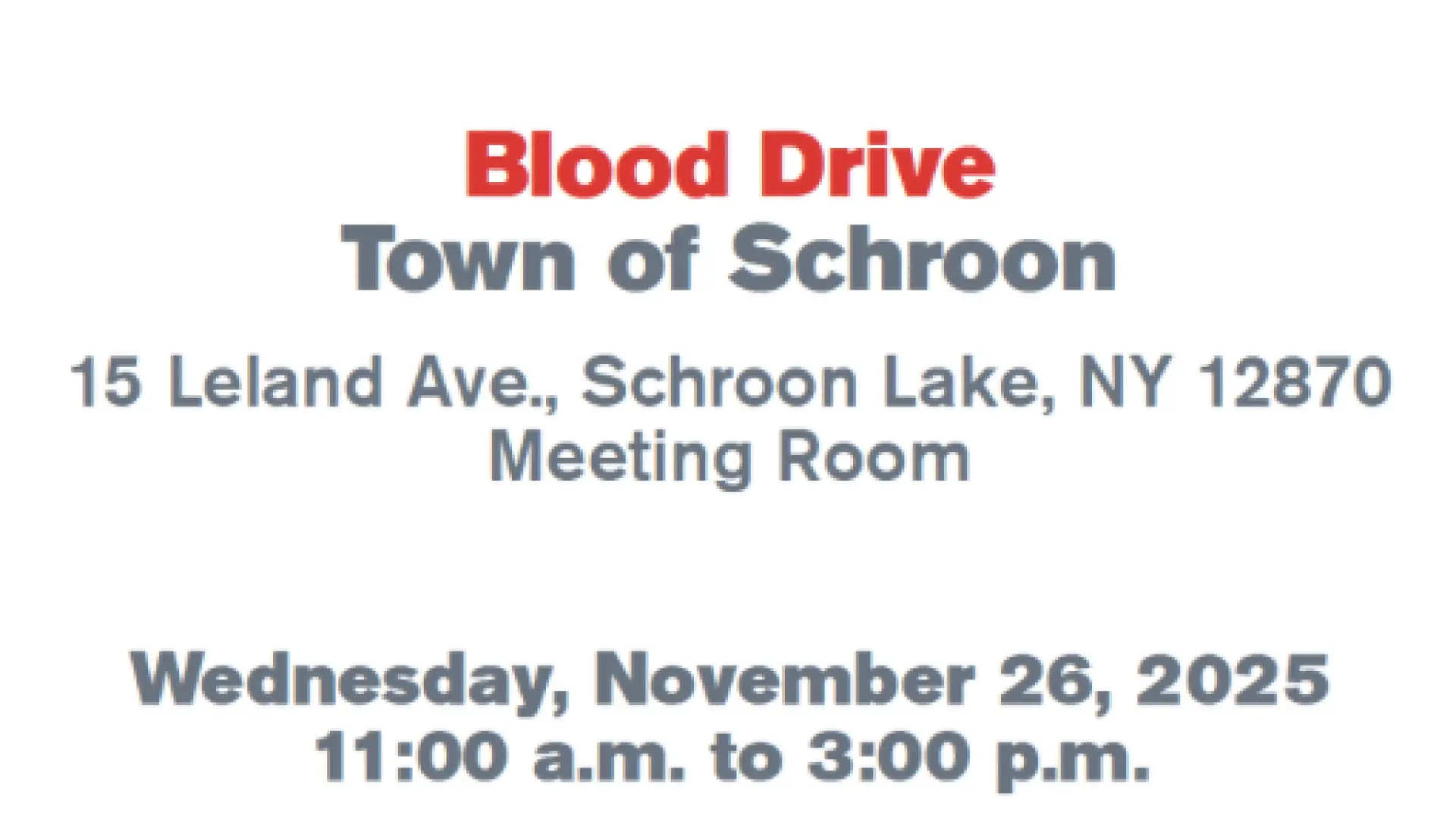 blood drive